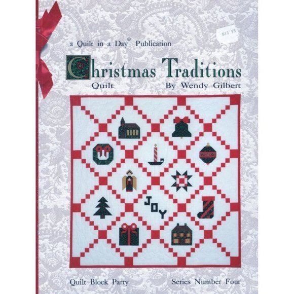 Christmas Traditions Quilt Block Party Series 4 Quilt in a Day Paperback 1992 - Picture 2 of 7